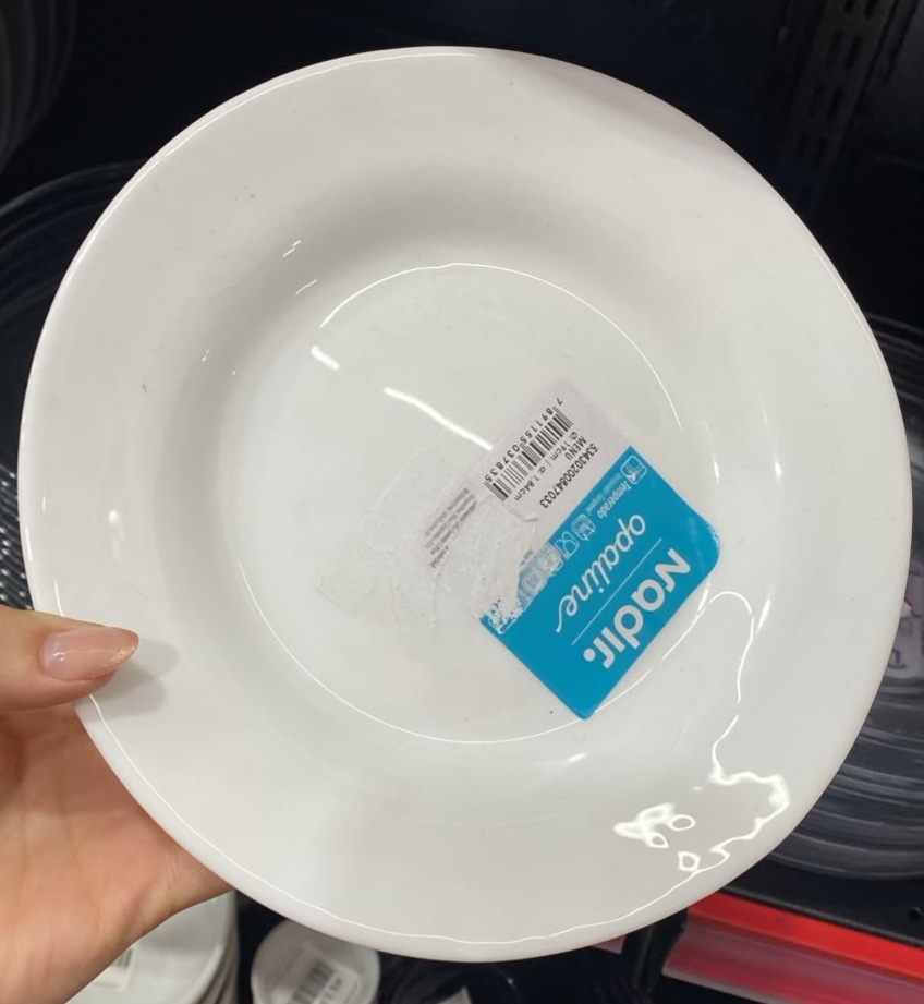 Prato Branco Sobremesa Modelo 2 ( Mesa Posta) - suh pegue monte 
