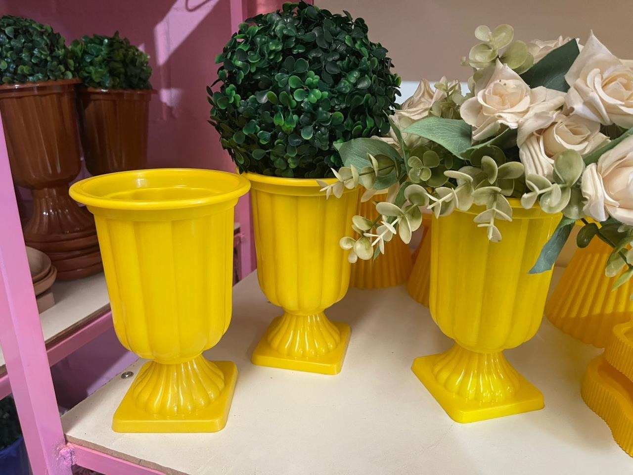 Vasinho Amarelo Com Buchinha/Flor         - suh pegue monte 