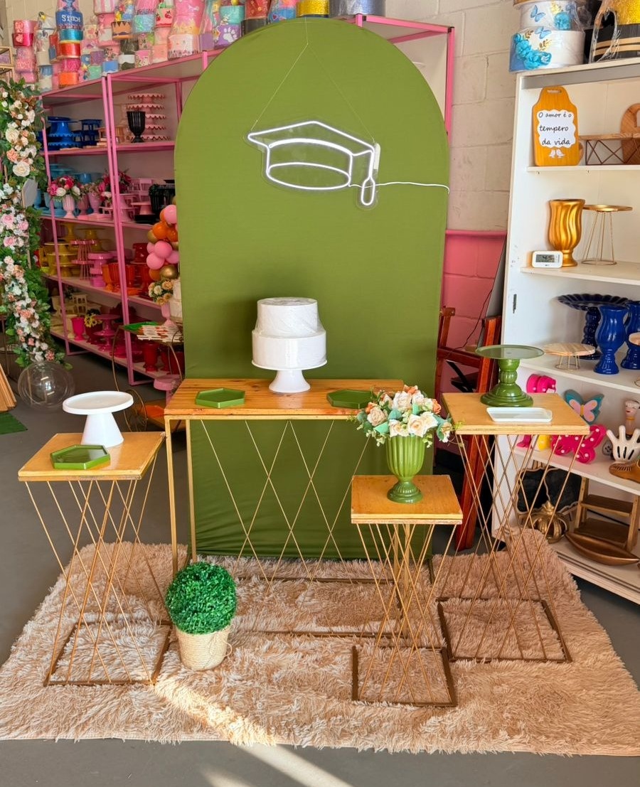 Romano Verde Musgo + Kit Trançada   + Led   - suh pegue monte 