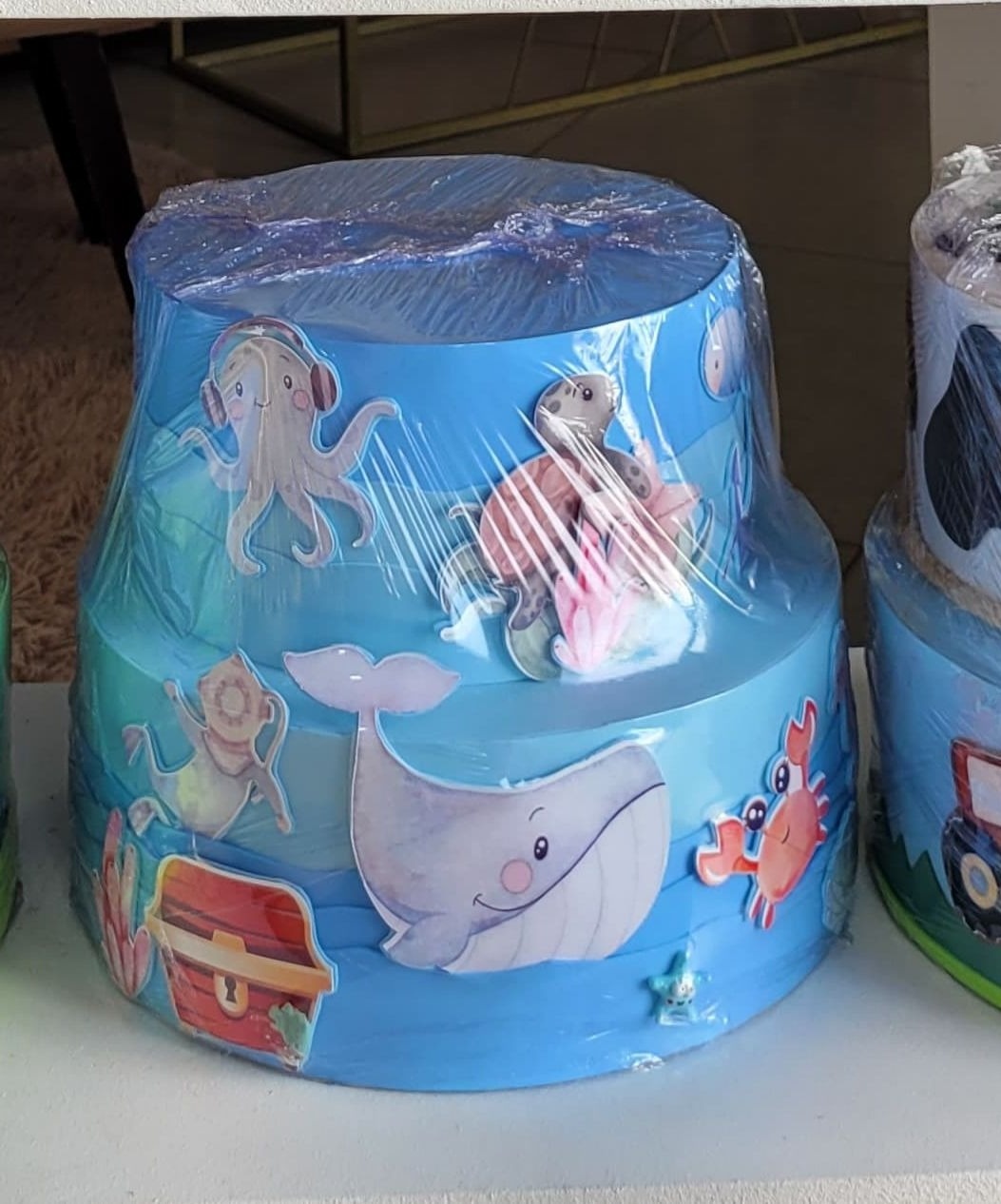 Bolo Fake Fundo Do Mar  - suh pegue monte 