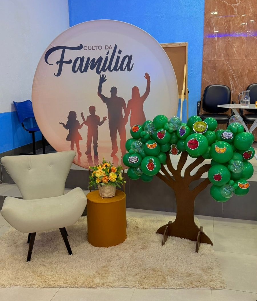 Redondo Culto da Familia +Poltrona + Arvore Mdf - suh pegue monte 