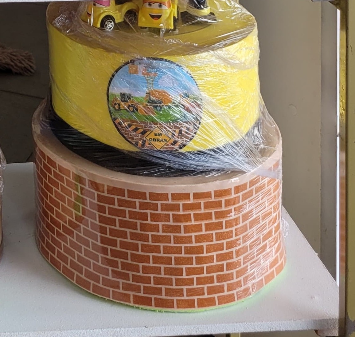 Bolo Fake Construção  - suh pegue monte 