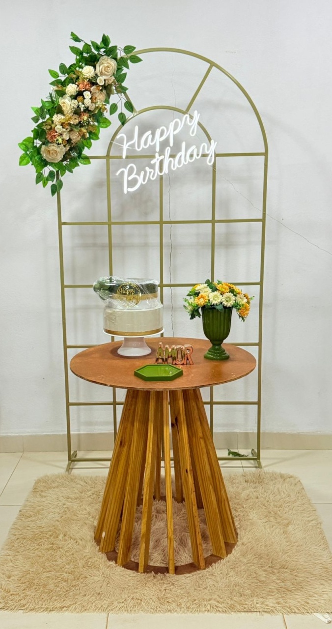 Painel Janela +Rusticas G  + Led Happy ( Verde Musgo) - suh pegue monte 