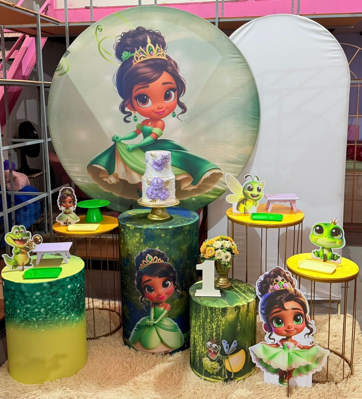 Princesa Tiana Baby + Romano Branco + Mesa Bj - suh pegue monte 
