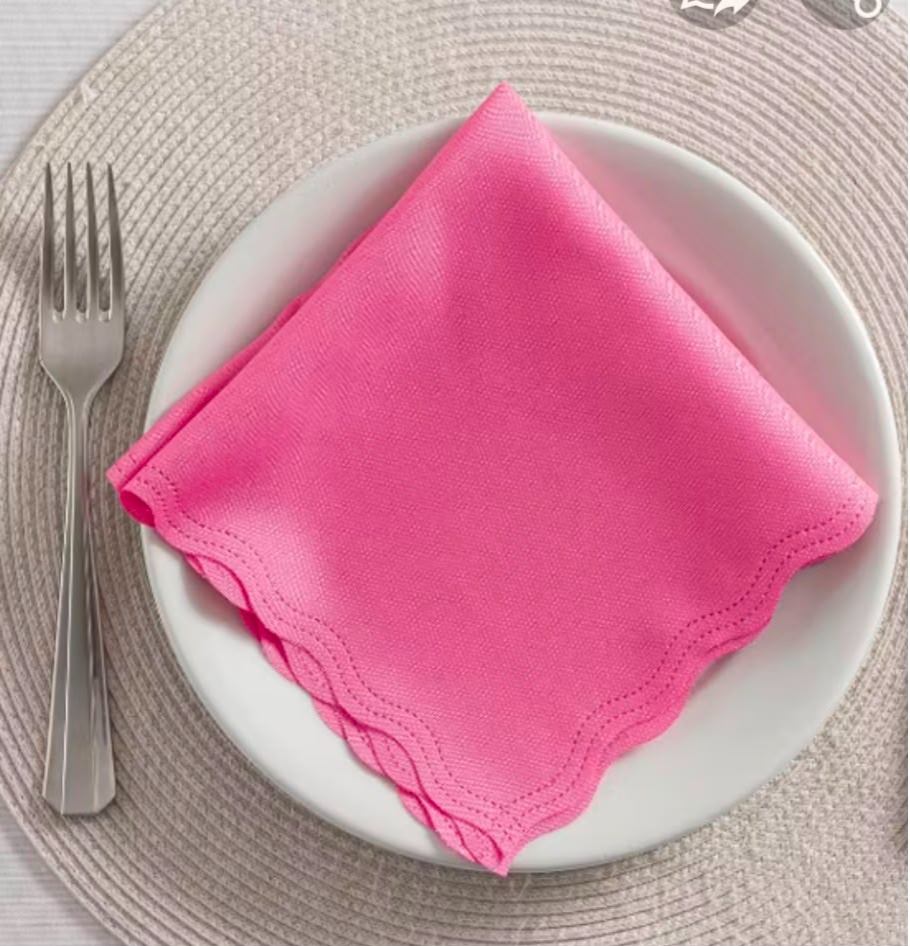 Guardanapos Rosa Chiclete (Mesa Posta) Tradicional - suh pegue monte 