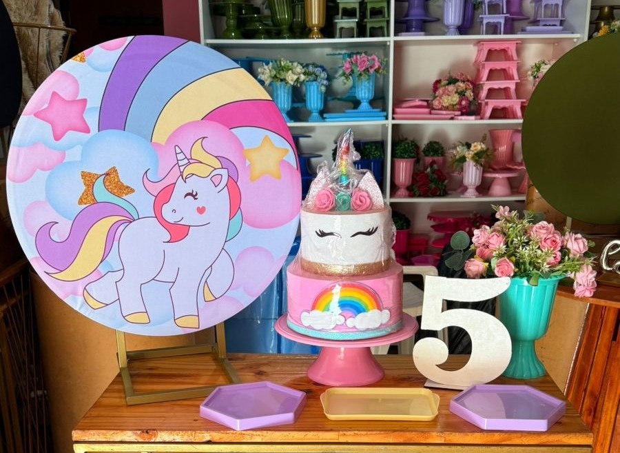 Festa Na Mesa Unicornio  ( Sem Mesa)  - suh pegue monte 