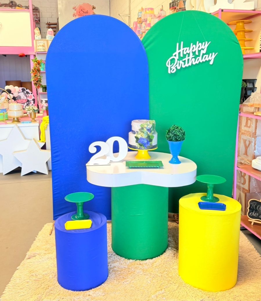 Romano Azul +Verde Com Organico (G )Tema Brasil + Happy Mdf - suh pegue monte 