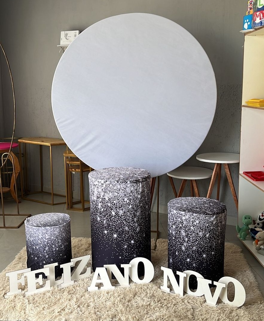 Redondo Branco + Cilindro ( Ano Novo) - suh pegue monte 