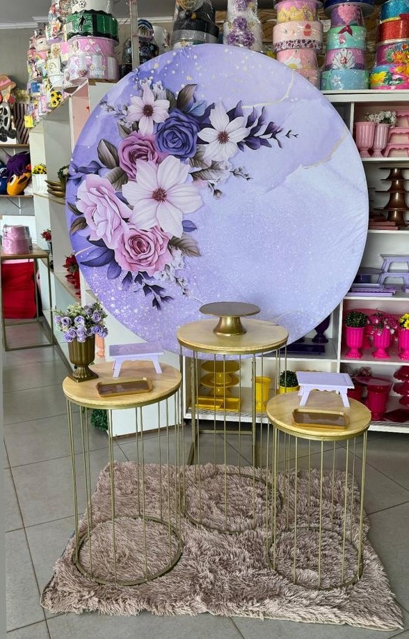 Flores Lilas  + Mesas Bj   - suh pegue monte 
