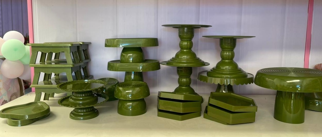 Bandeijas de Doces Verde Musgo  - suh pegue monte 