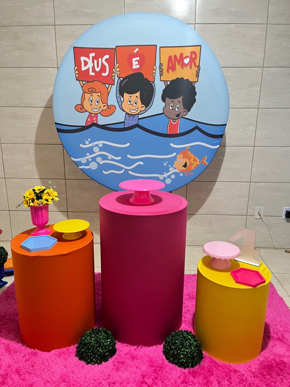 Três Palavrinhas Menina - 1,30Cm - suh pegue monte 