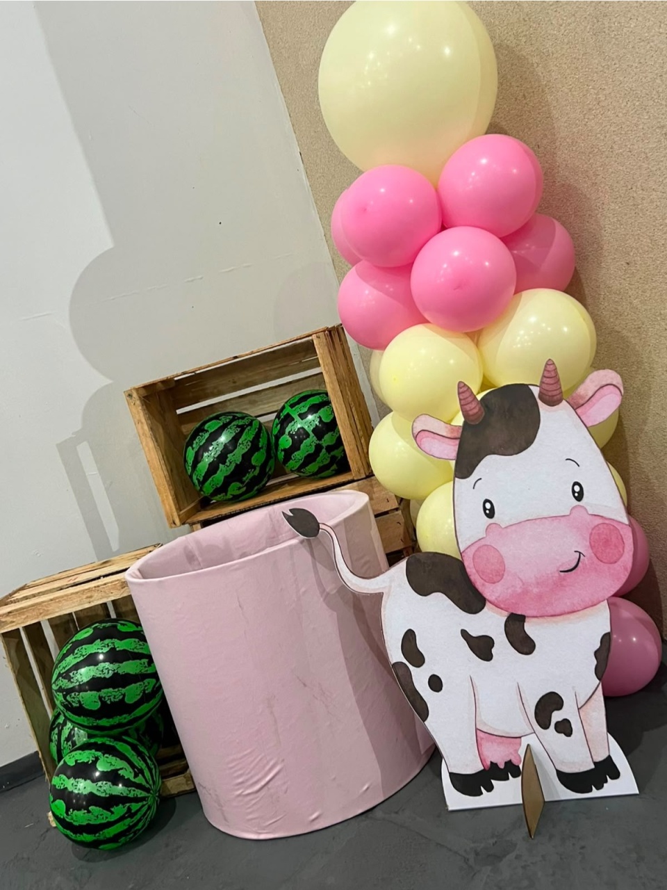 Barrica Pra Presente Fazendinha Menina ( Hall de Entrada) - suh pegue monte 