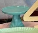 Bandejas Em Ceramica Alta (Verde Agua) - suh pegue monte 