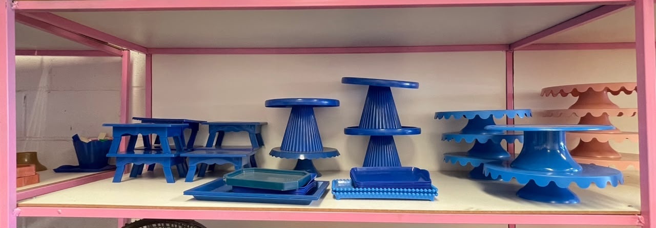 Bandeijas de Doces Azul Escuro - suh pegue monte 