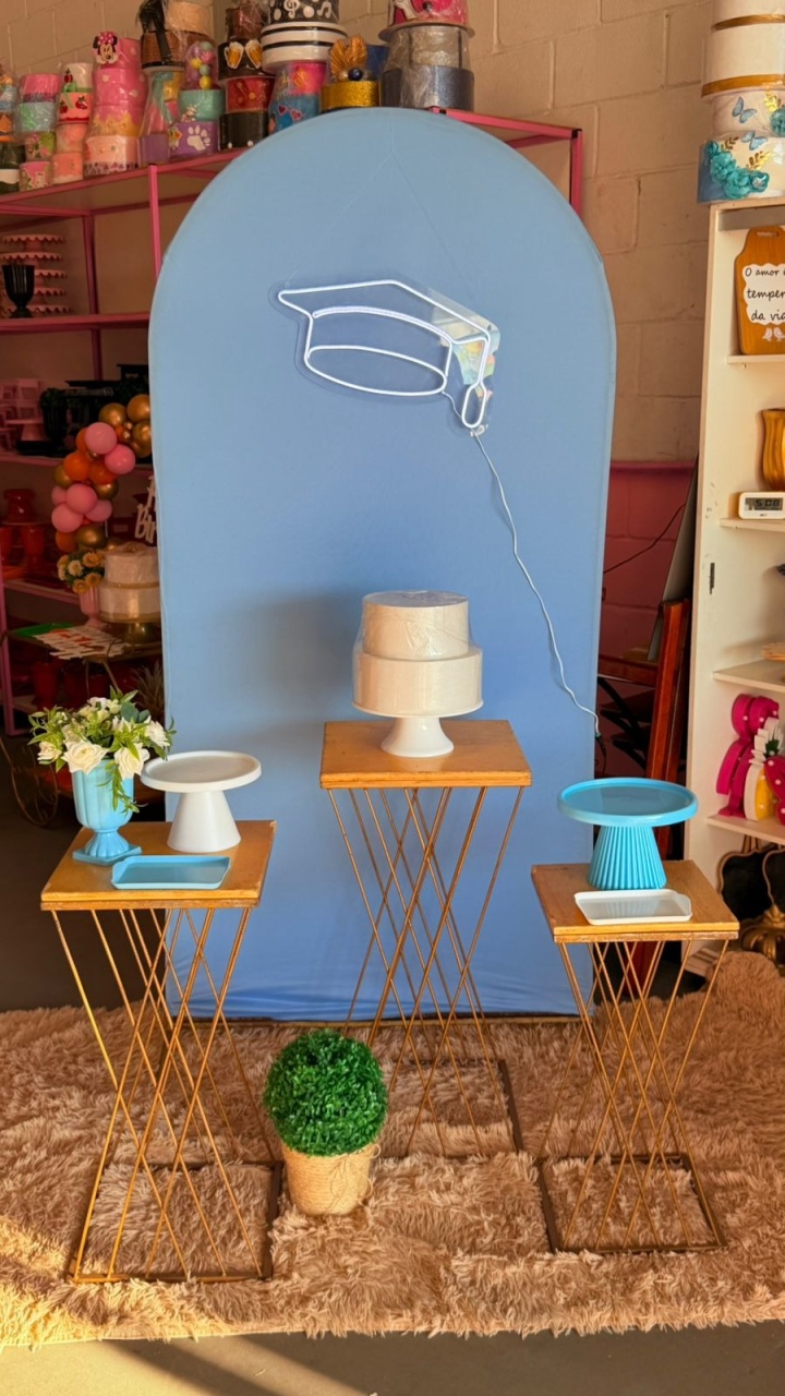 Romano Azul Bebe +Trançada + Led Formatura - suh pegue monte 