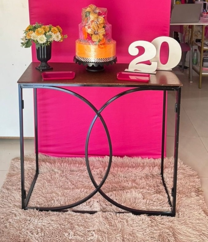 Mesa G Tx Preta + Acervos  - suh pegue monte 