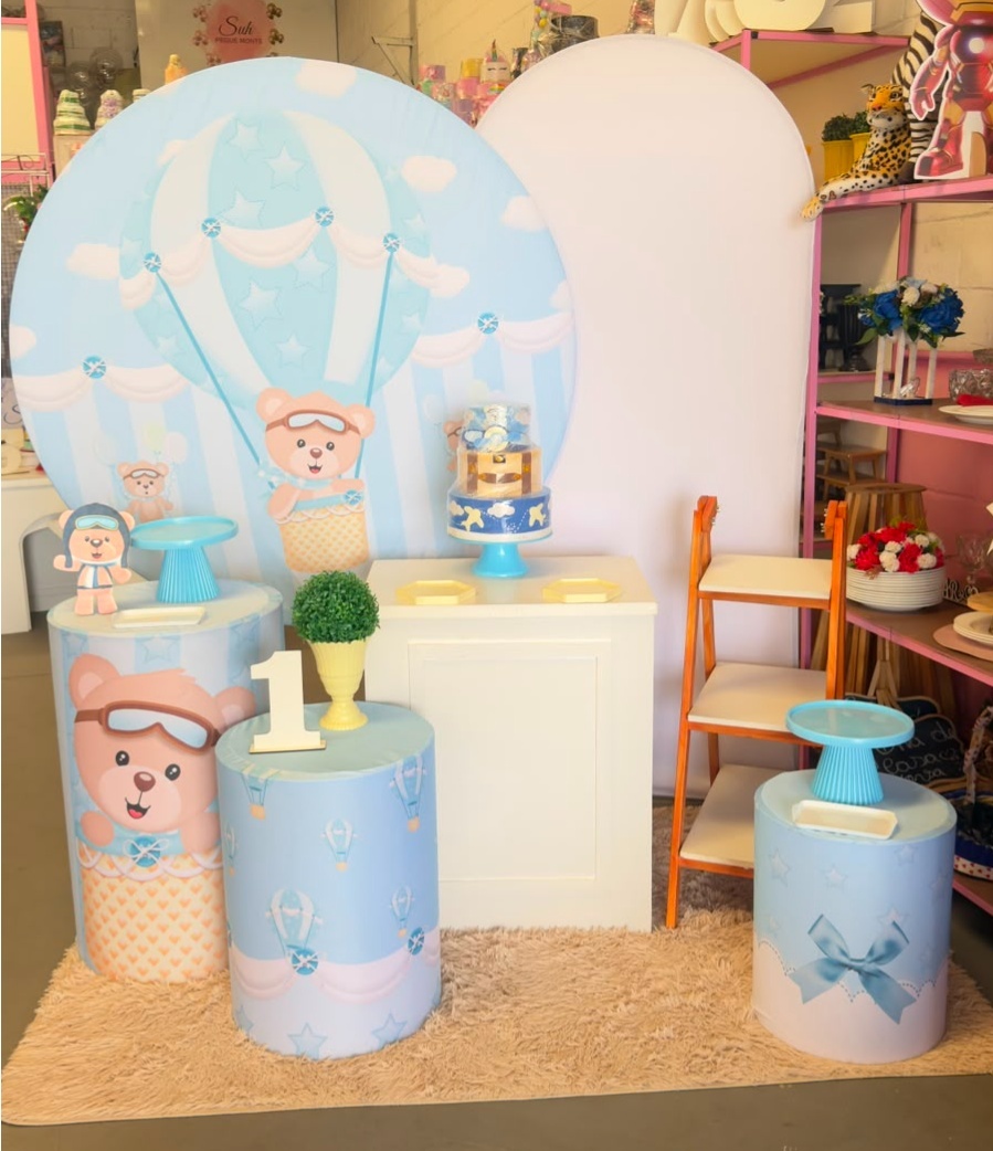 Urso Baloeiro+Bomber Branco 2 ( Sem Display Oh Baby) - suh pegue monte 