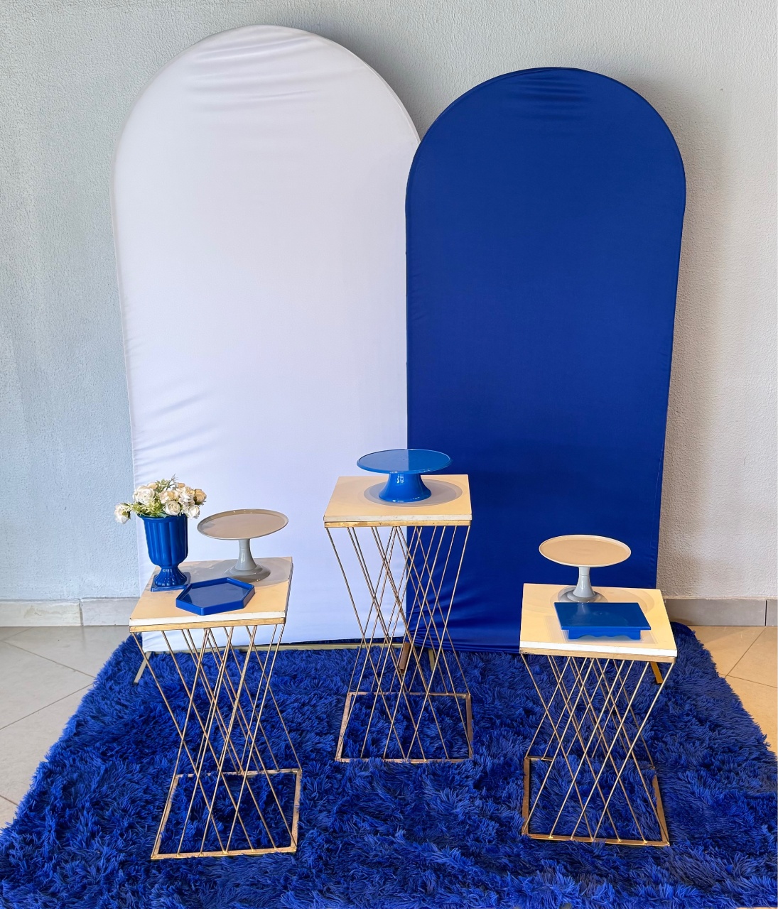 Romano Branco E Azul + Mesas  - suh pegue monte 