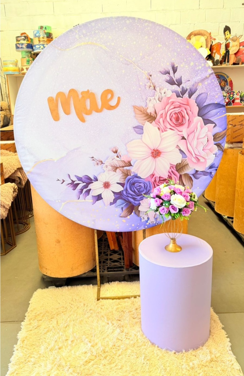 Flores Lilas + Cilindro Dia das Maes - suh pegue monte 