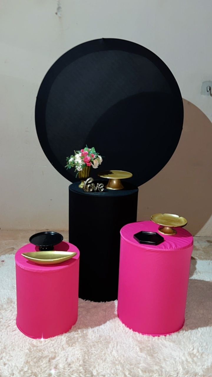 Preto + Cilindros Preto E Rosa - suh pegue monte 