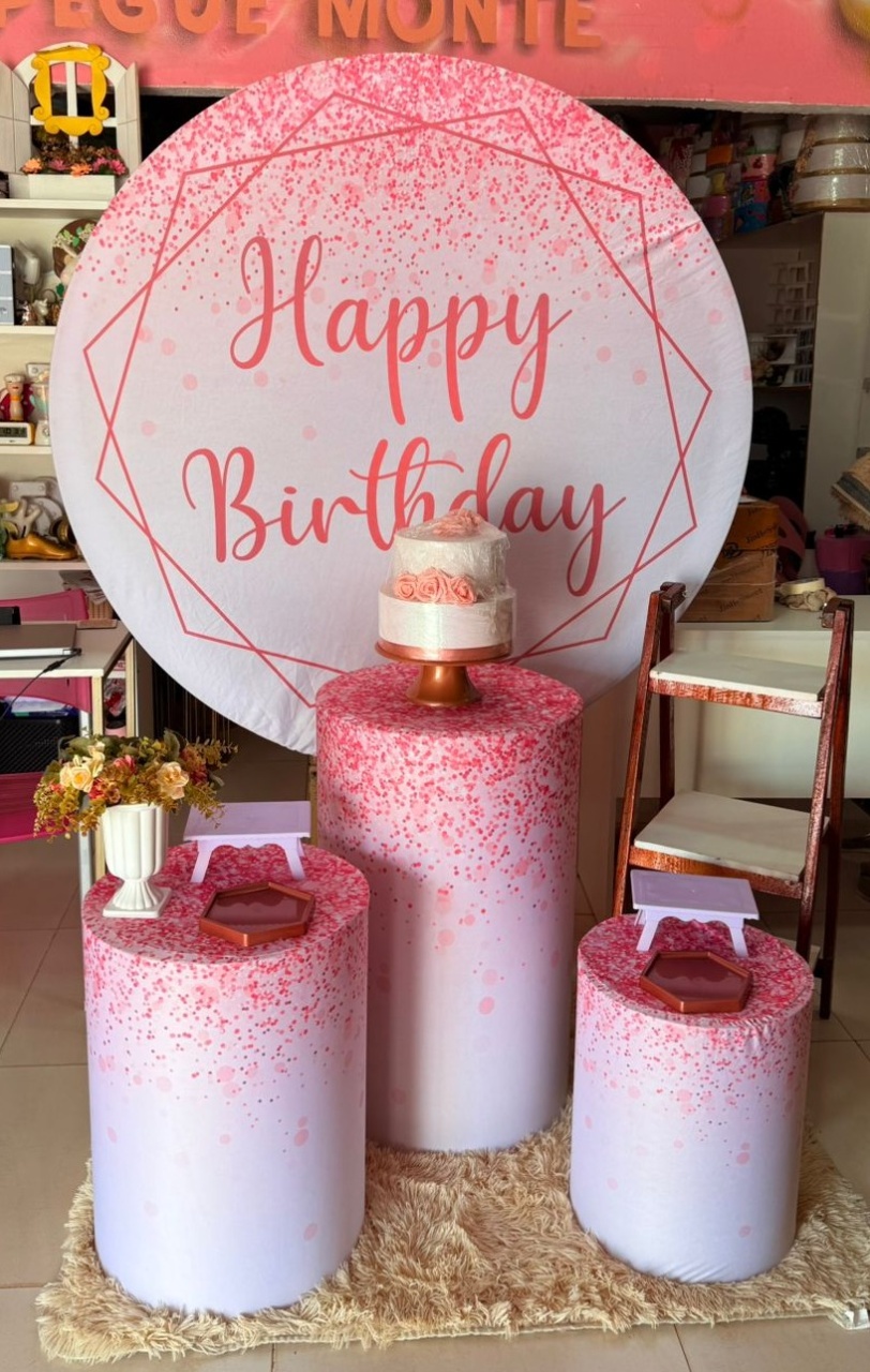 Happy Birthady Rosa + Escadinha - suh pegue monte 