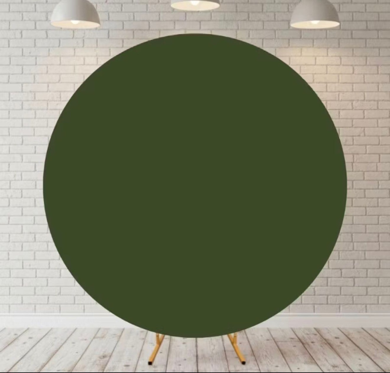 Capa Painel Redondo Verde Musgo  1,50 - suh pegue monte 