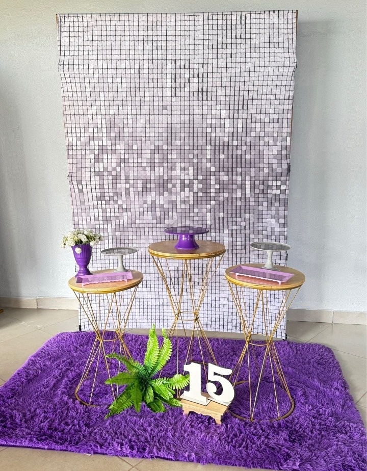 Retangular  Prata + Mesinhas Redondas - suh pegue monte 