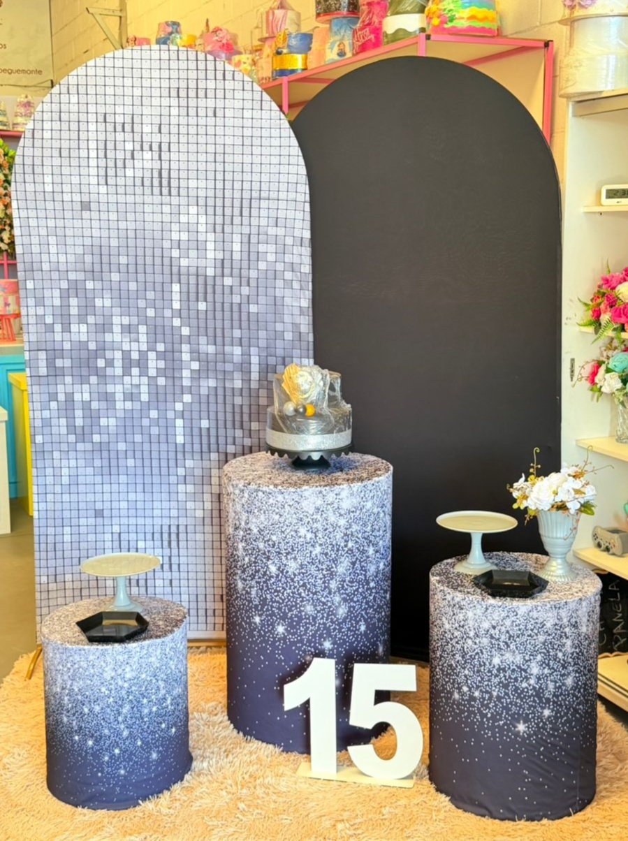Romano Preto + Cilindros  Preto Glitter  - suh pegue monte 
