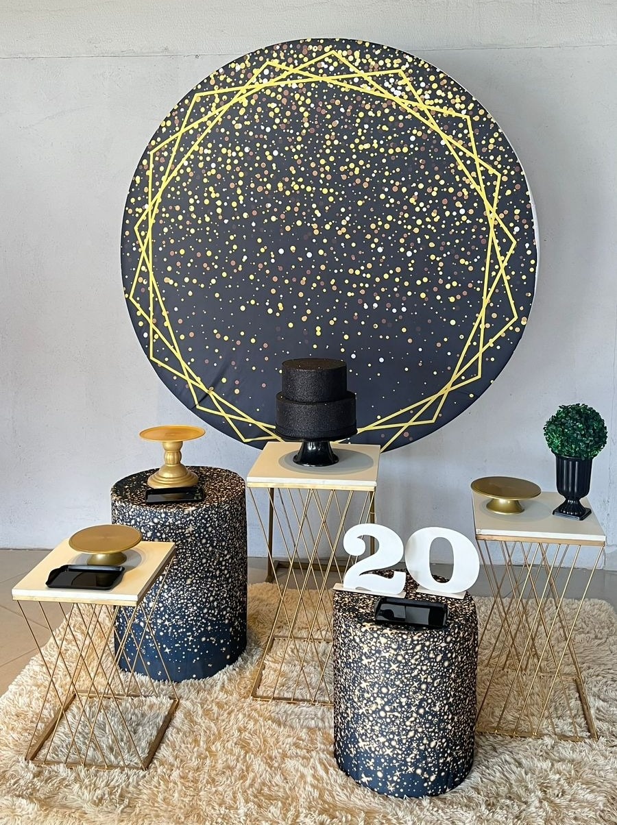 Preto Glitter 2  + Trançada Luxo 1 E Cilindros Glitter  - suh pegue monte 