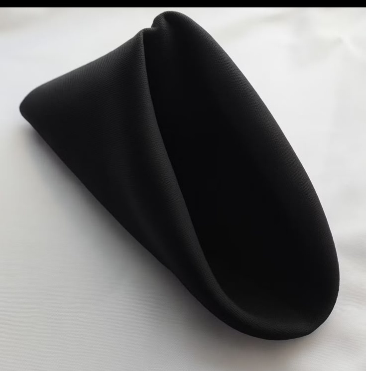 Guardanapos Preto (Mesa Posta) Tradicional  - suh pegue monte 
