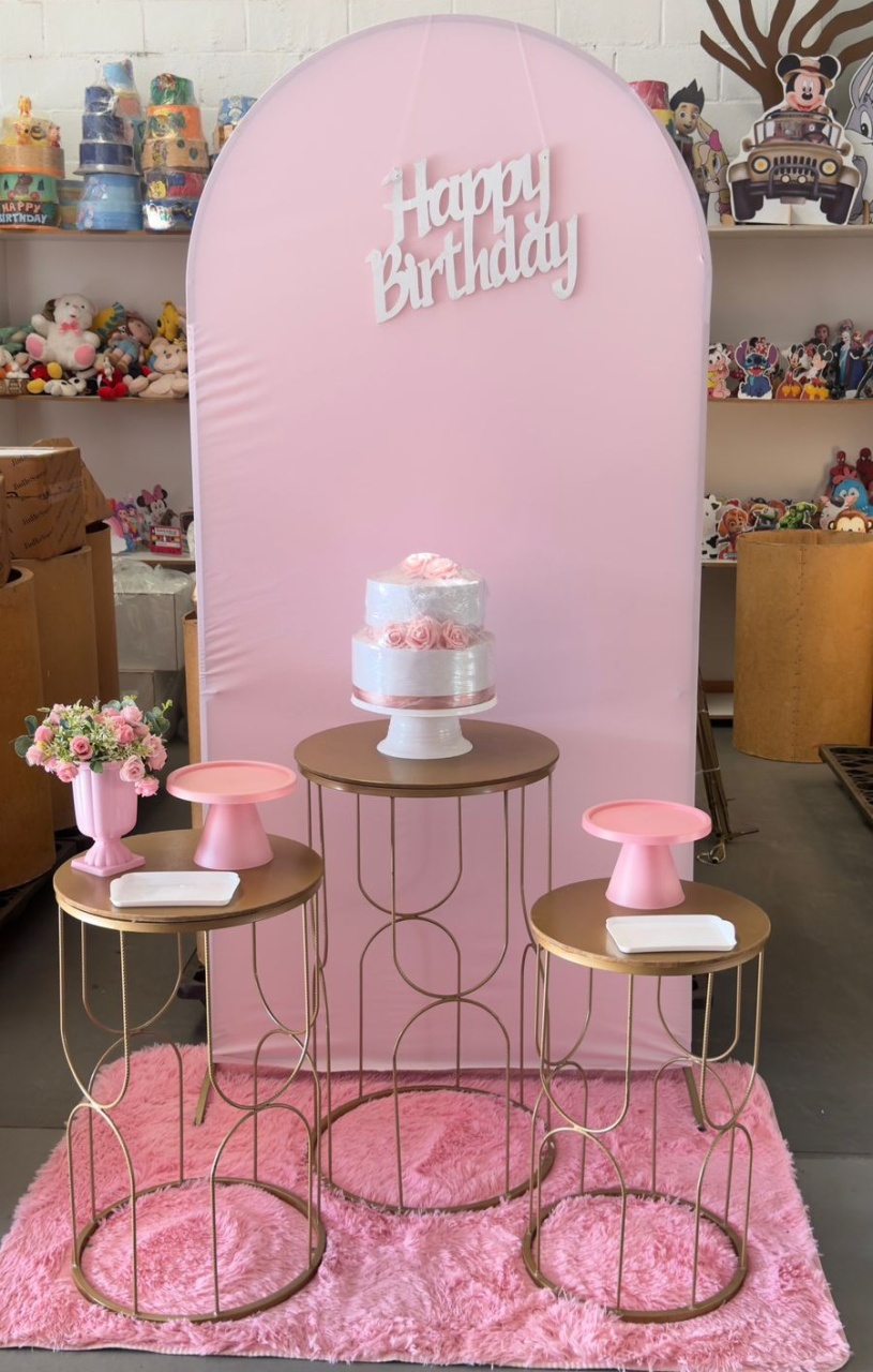 Romano Rosa Bebe + Bj Luxo + Happy Mdf Branco  - suh pegue monte 