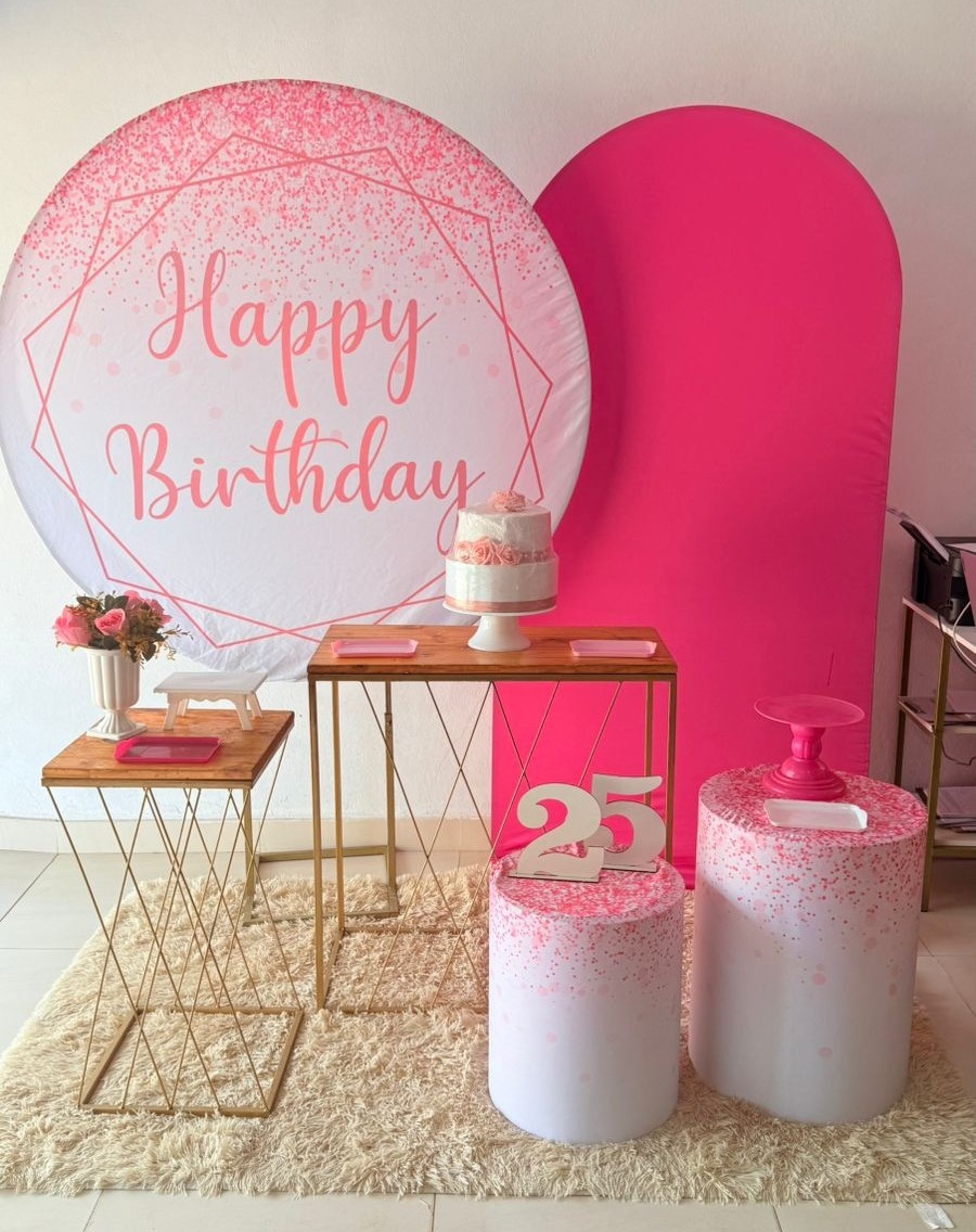 Happy Birthday Rosa + Romano Pink  + G Trançada    - suh pegue monte 