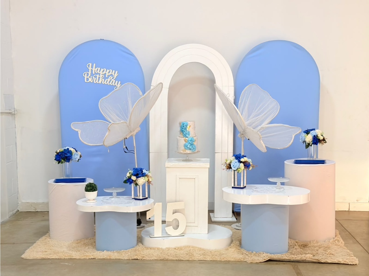 Romano Azul Bebe + Portal Com Asas de Led - suh pegue monte 