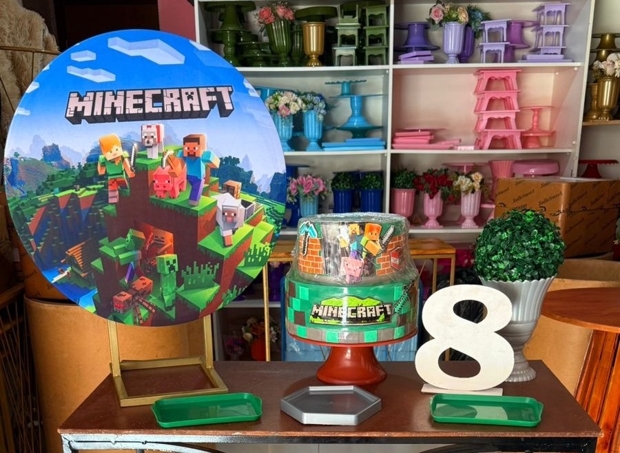 Festa Na Mesa Minecraft  ( Sem Mesa) - suh pegue monte 