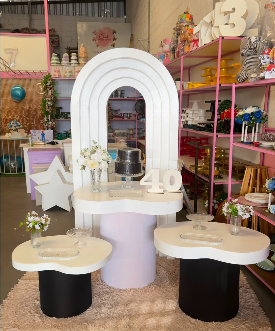 Portal 3D + Cilindros Organico ( Bandeijas Luxo) - suh pegue monte 