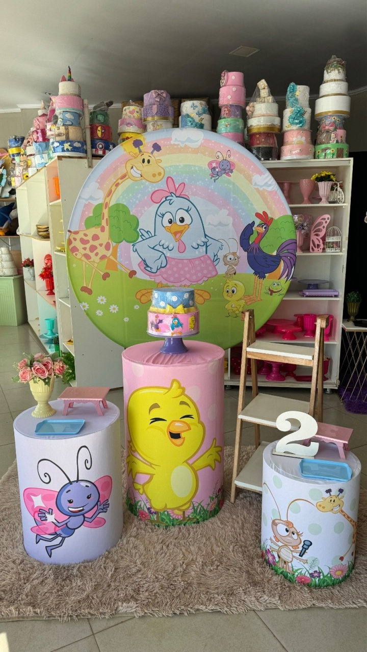 Galinha Pintadinha Menina + Escadinha  - suh pegue monte 