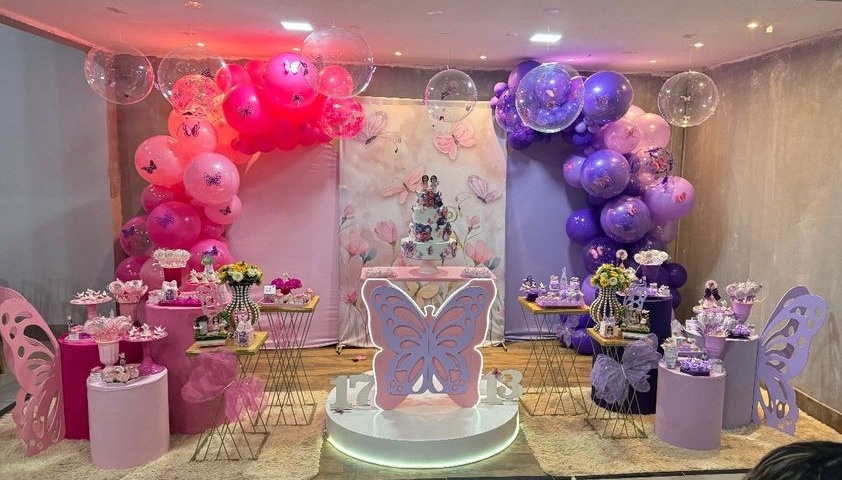 Retangular Jardim + Romanos Roxo E Rosa - suh pegue monte 