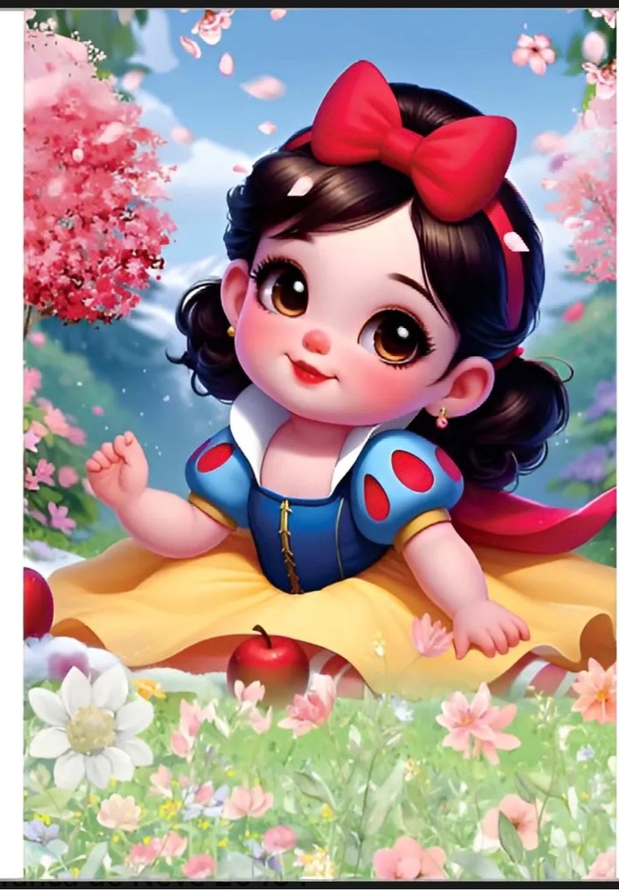 Retangular Branca de Neve Baby  - suh pegue monte 