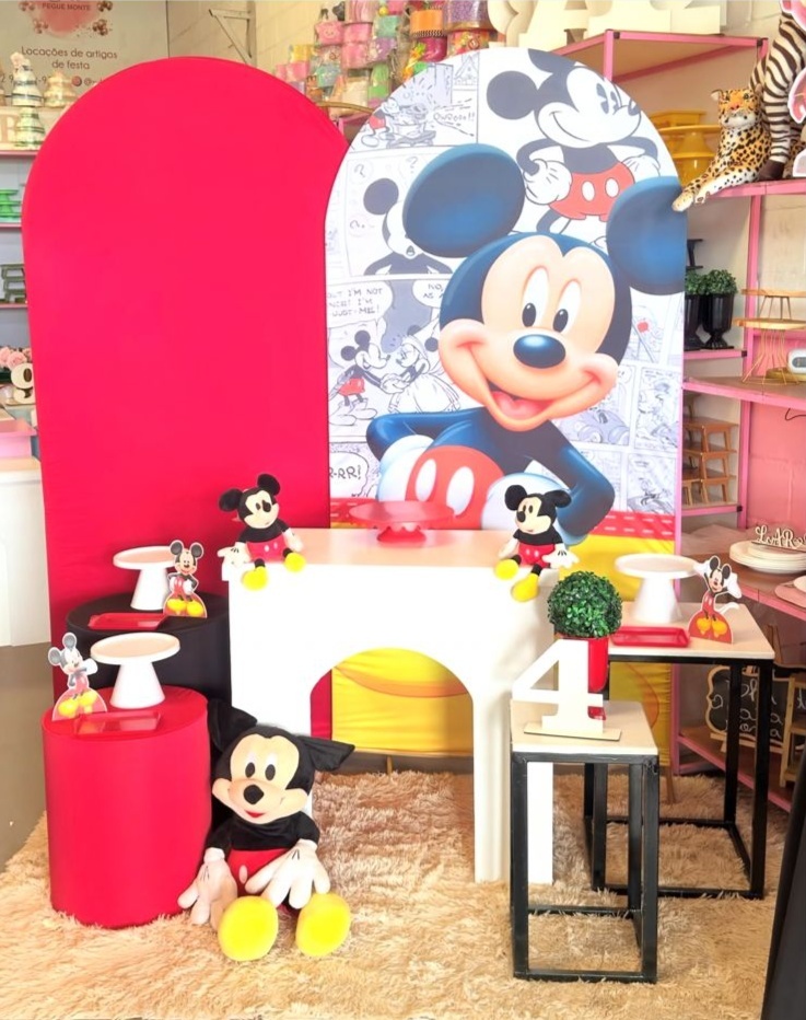 Romano Mickey + Vermelho Com Bomber Mesa U - suh pegue monte 