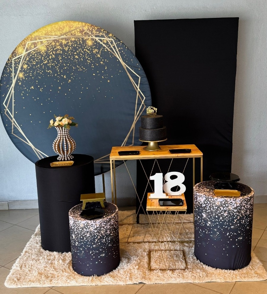 Preto Glitter + Lateral + Mesa Trançada G - suh pegue monte 