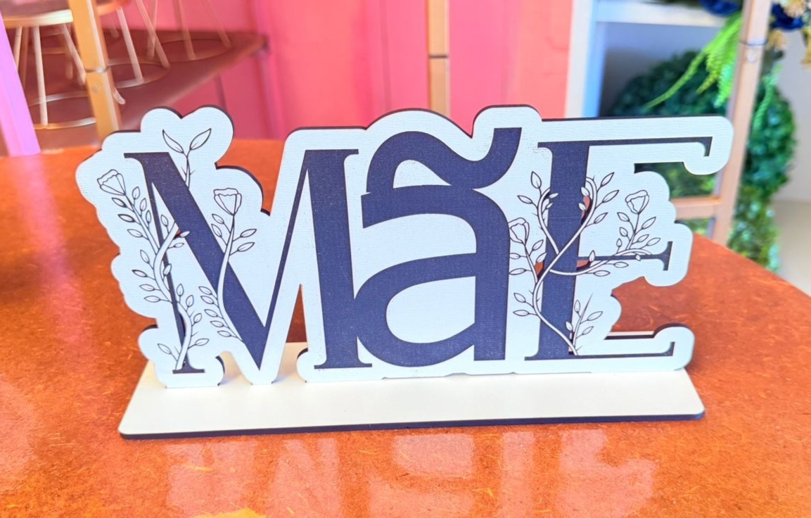 Display Mae 3  Mdf Branco   - suh pegue monte 