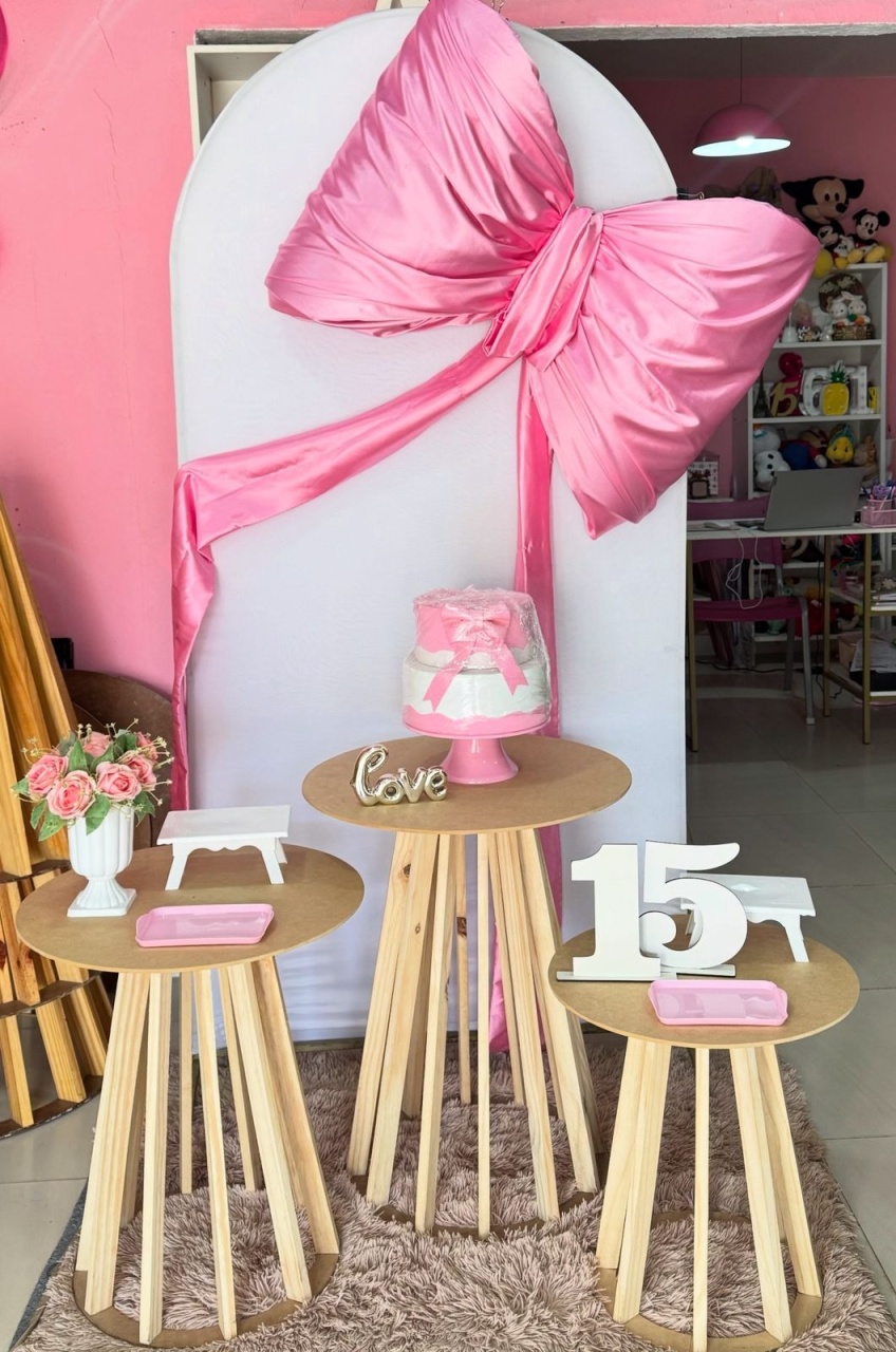 Romano Branco + Rustica 2 Com  Laço Rosa  - suh pegue monte 