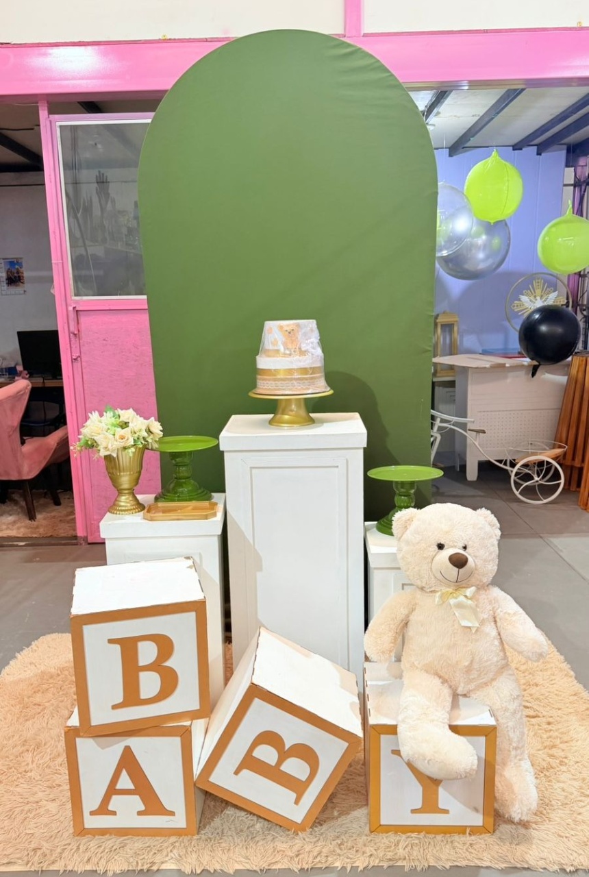 Romano Verde Musgo + Bomber Cubos (Cha de Bebe) Sem Urso - suh pegue monte 