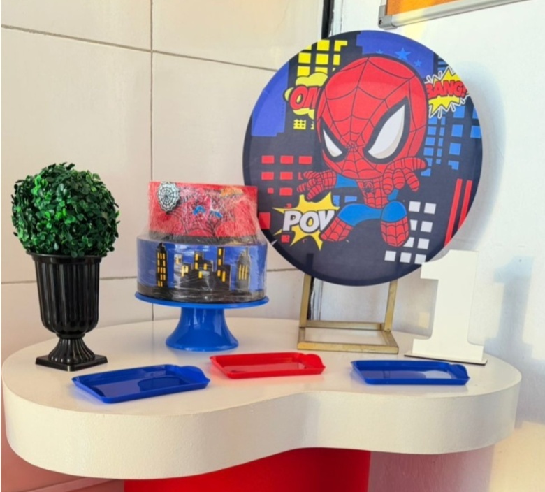 Festa Na Mesa Homem Aranha Baby ( Sem Mesa) - suh pegue monte 
