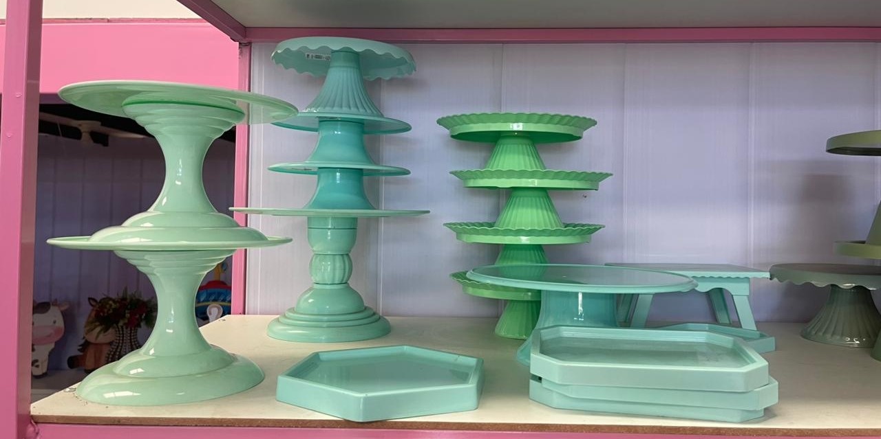 Bandeijas de Doces Verde Agua, Kand E Menta - suh pegue monte 