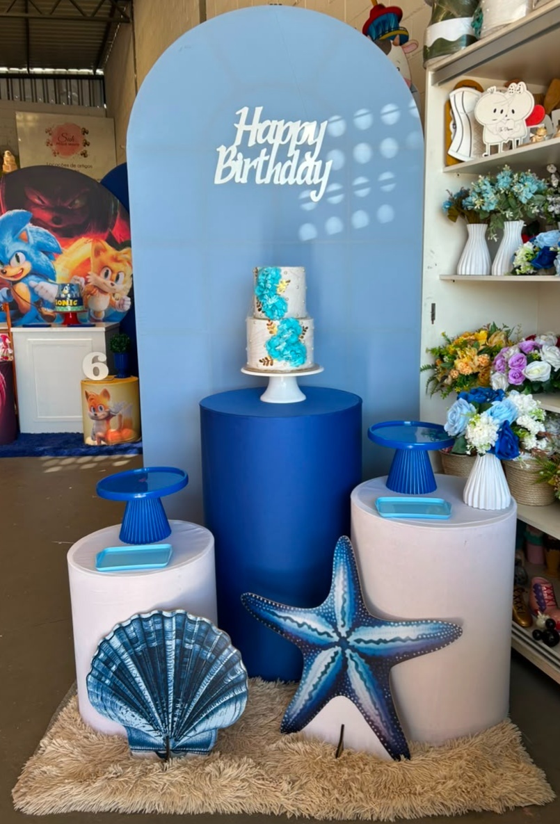 Romano Azul + Displays Fundo Do Mar + Happy Mdf - suh pegue monte 