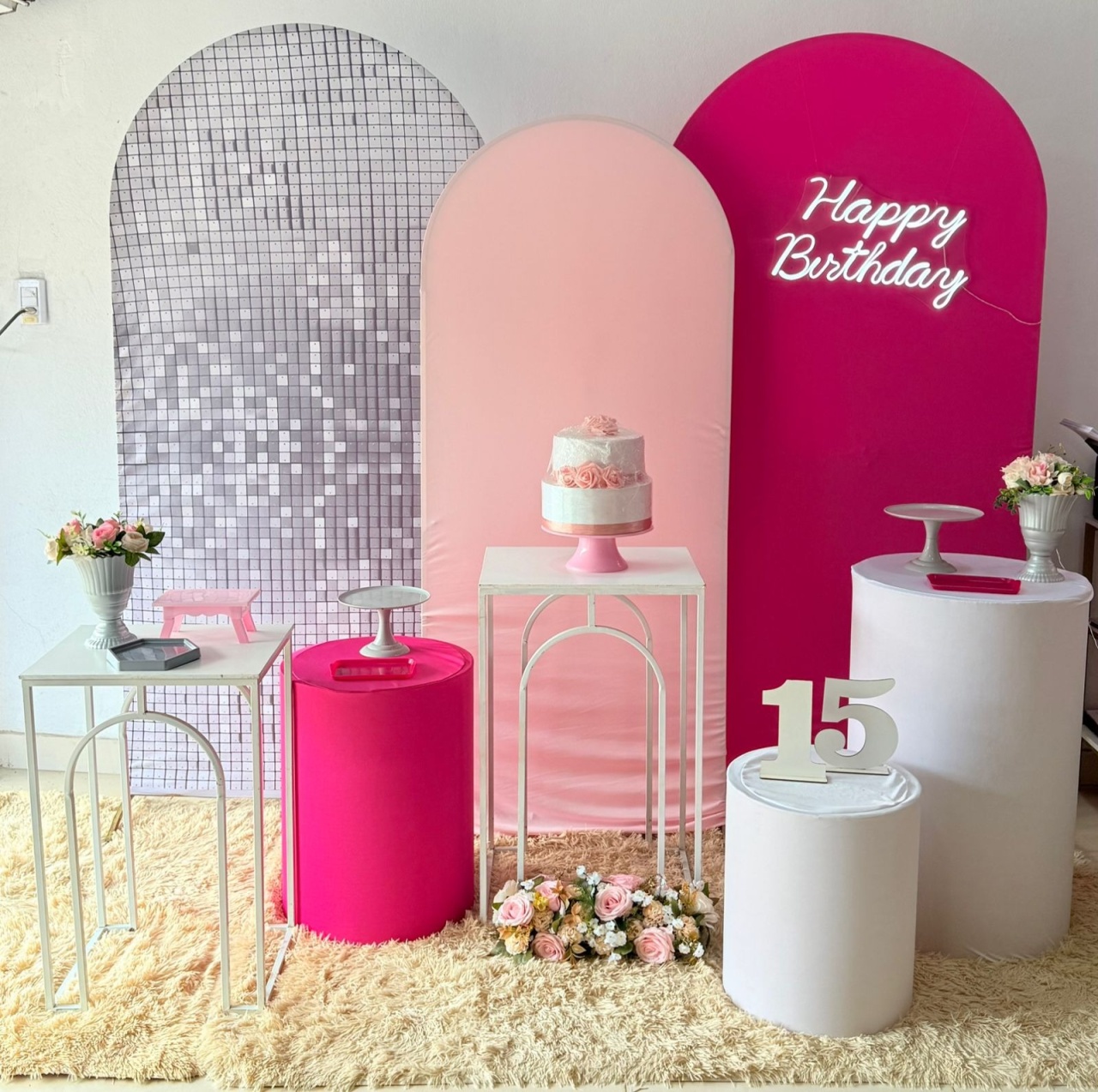 Romanos Pink, Prata E Rosa Bebe + Meia Lua  - suh pegue monte 