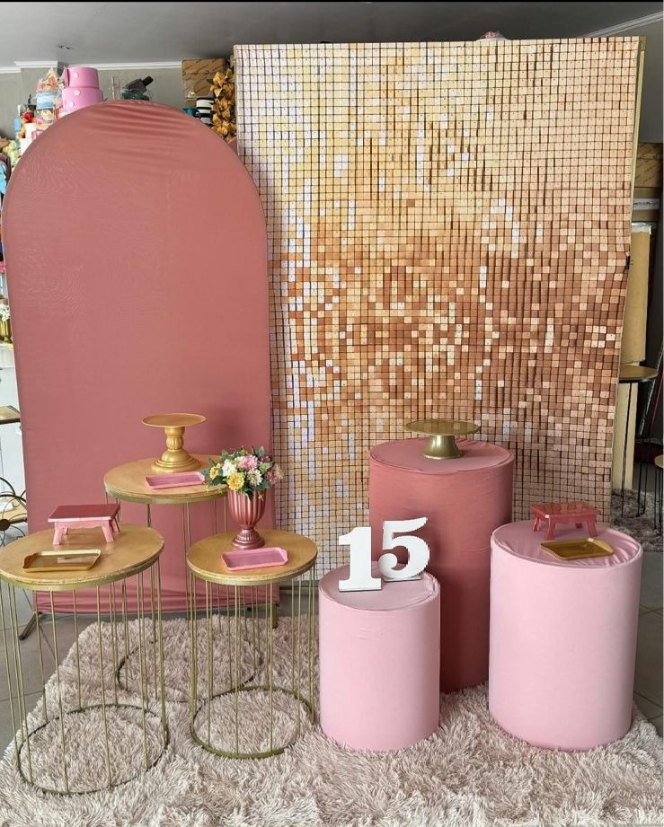 Retangular Dourado + Romano Rosé + Bj Dourada    - suh pegue monte 