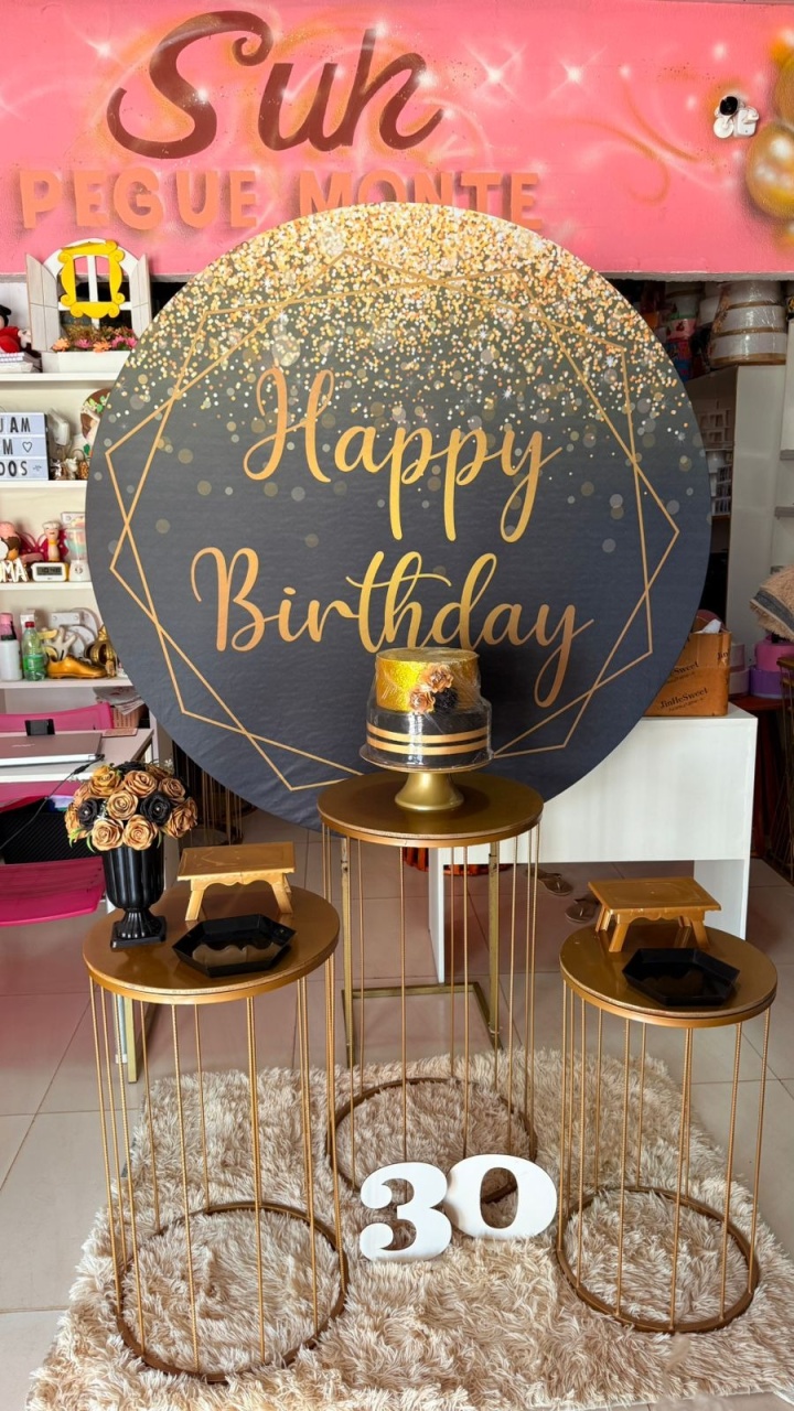 Happy Birthday  Preto + Bj Dourada   - suh pegue monte 
