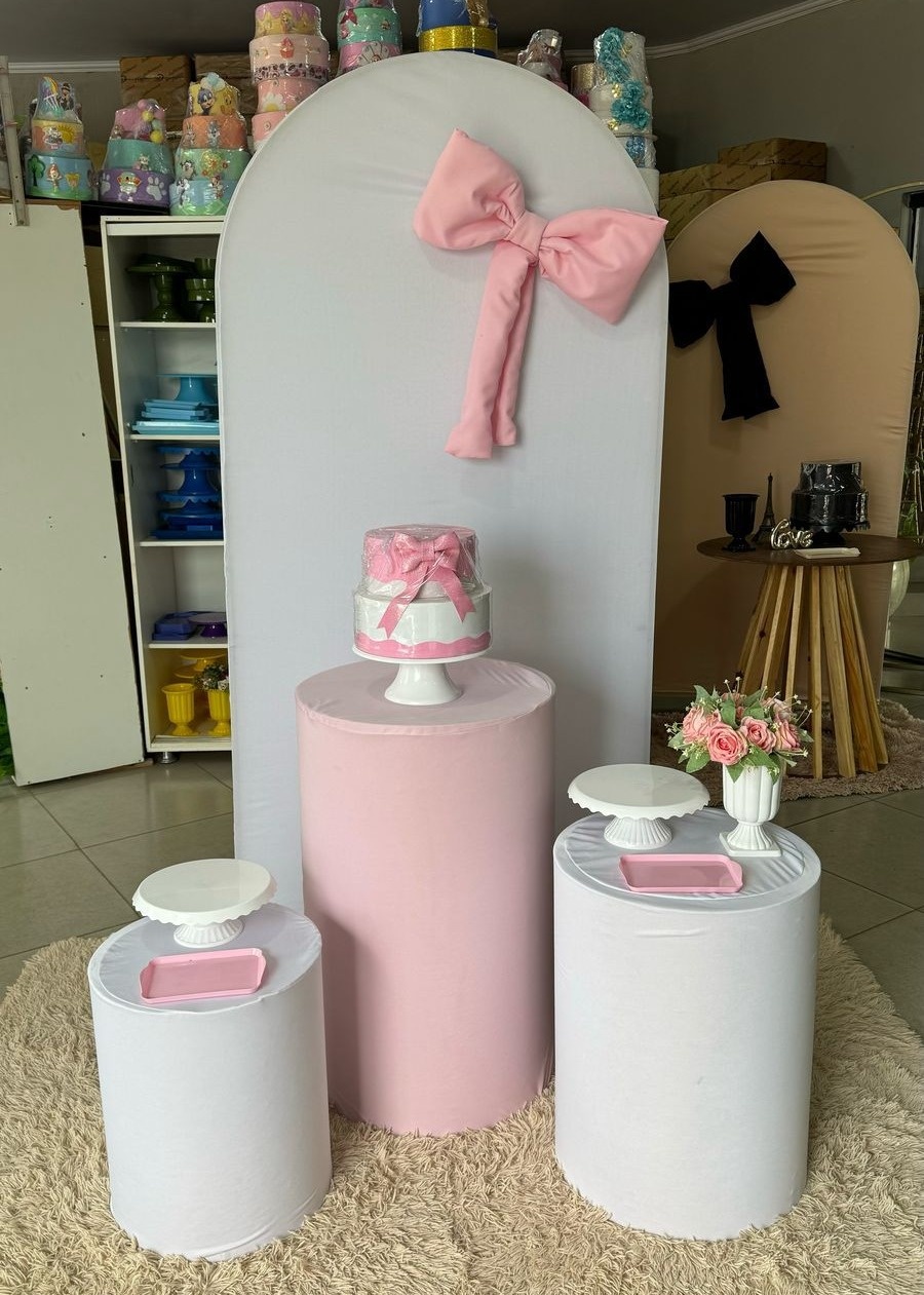 Romano Branco + Cilindros Laço Rosa P - suh pegue monte 